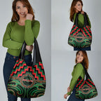 Aotearoa Ngai Tuhoe Grocery Bag Maori Iwi Poutama Puhoro Tattoo