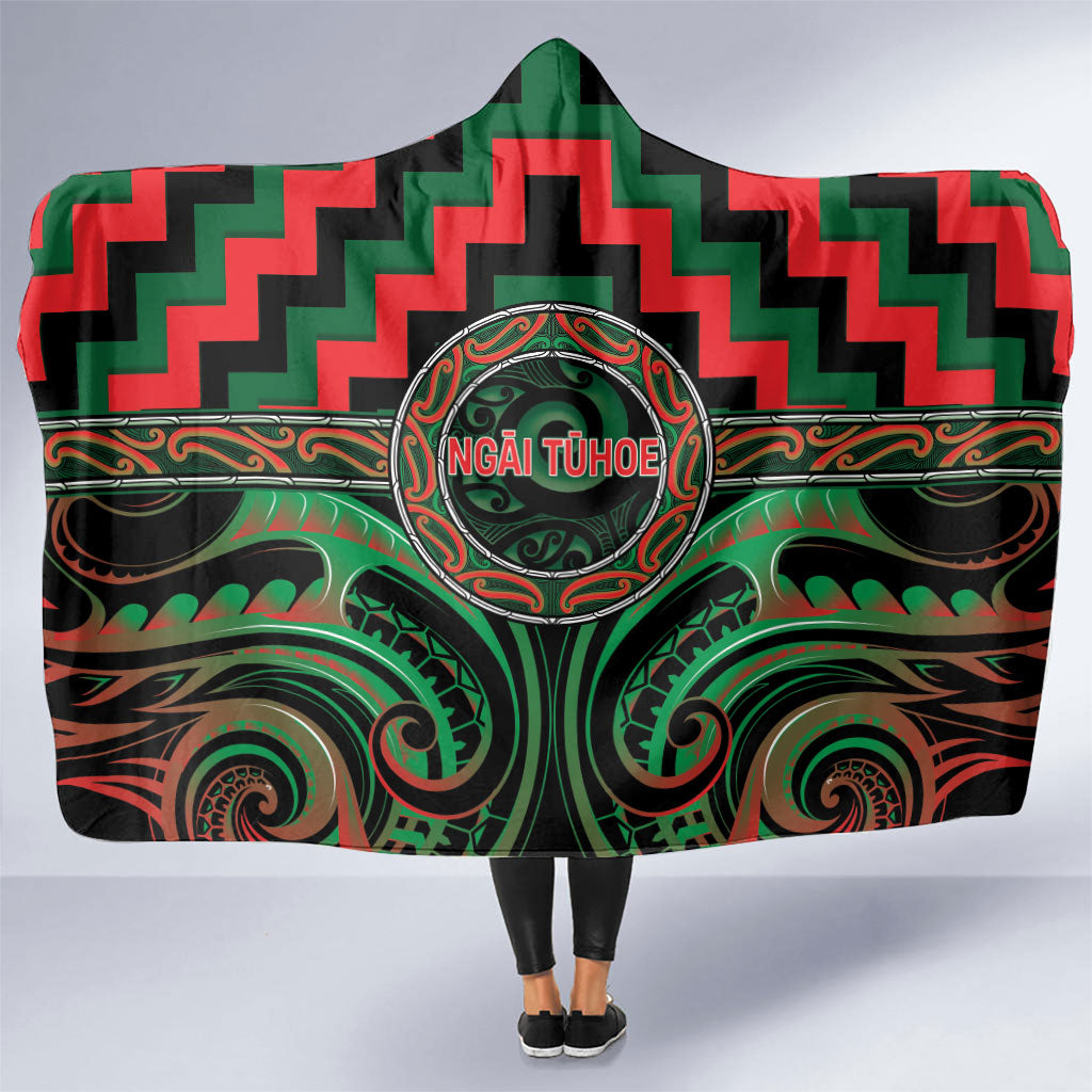 Aotearoa Ngai Tuhoe Hooded Blanket Maori Iwi Poutama Puhoro Tattoo