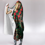 Aotearoa Ngai Tuhoe Hooded Blanket Maori Iwi Poutama Puhoro Tattoo