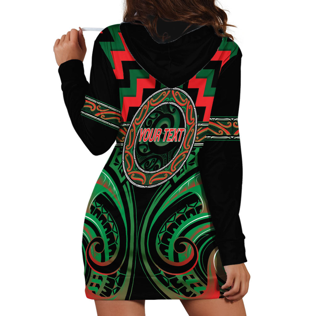 Aotearoa Ngai Tuhoe Personalised Hoodie Dress Maori Iwi Poutama Puhoro Tattoo