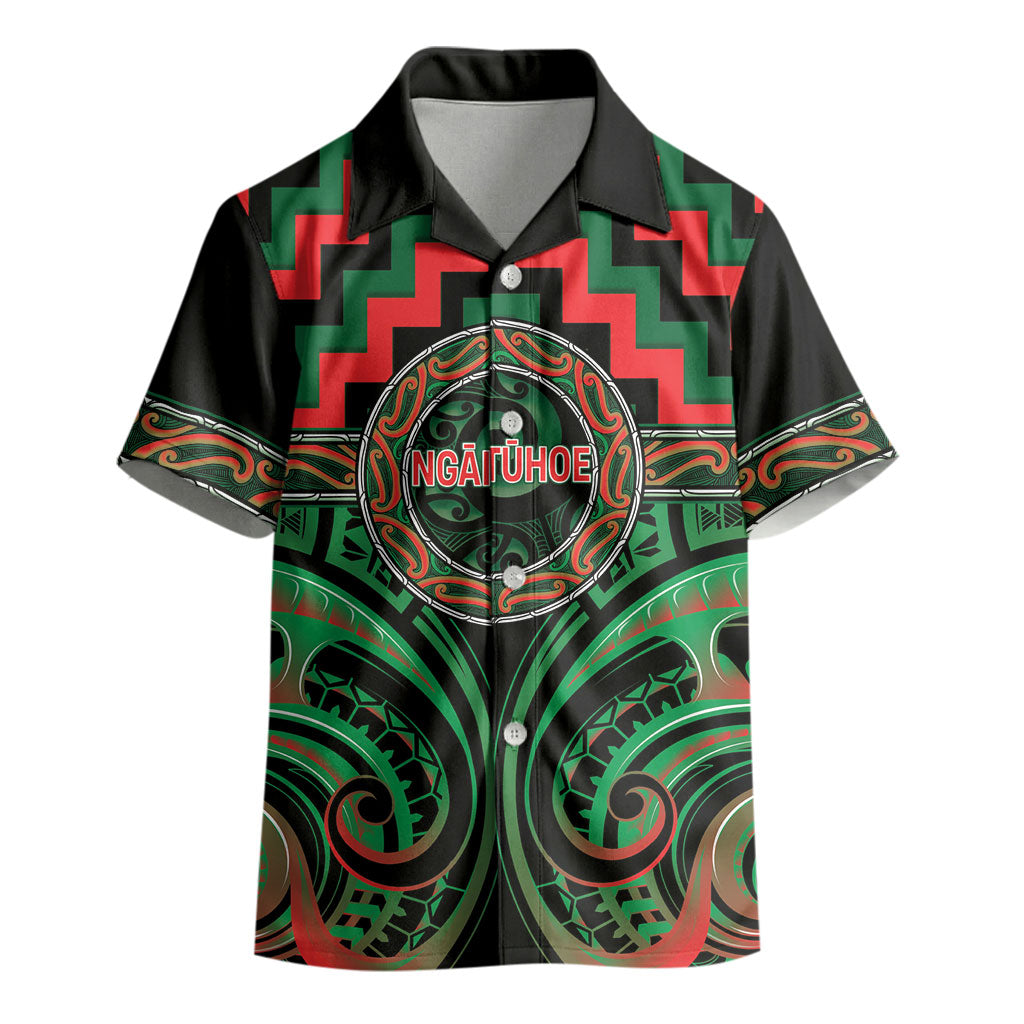 Aotearoa Ngai Tuhoe Personalised Kid Hawaiian Shirt Maori Iwi Poutama Puhoro Tattoo