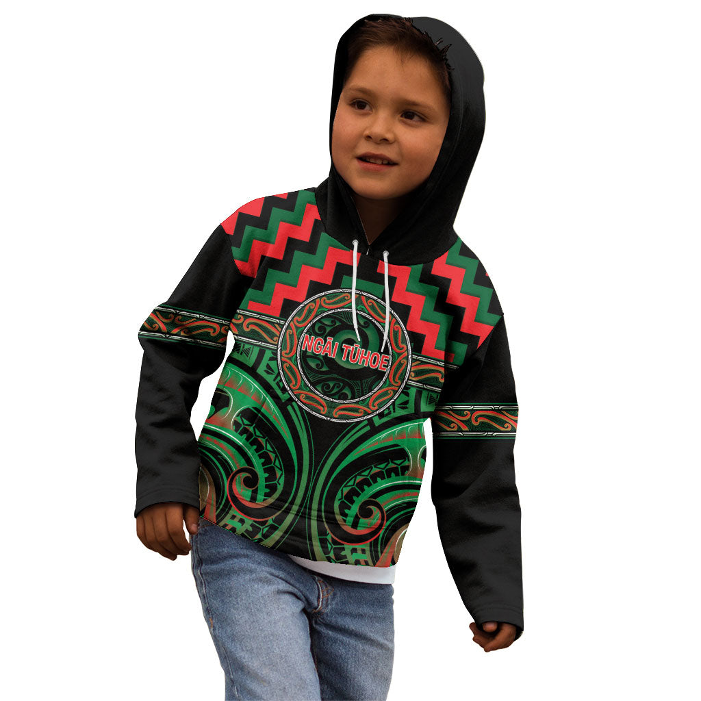 Aotearoa Ngai Tuhoe Personalised Kid Hoodie Maori Iwi Poutama Puhoro Tattoo