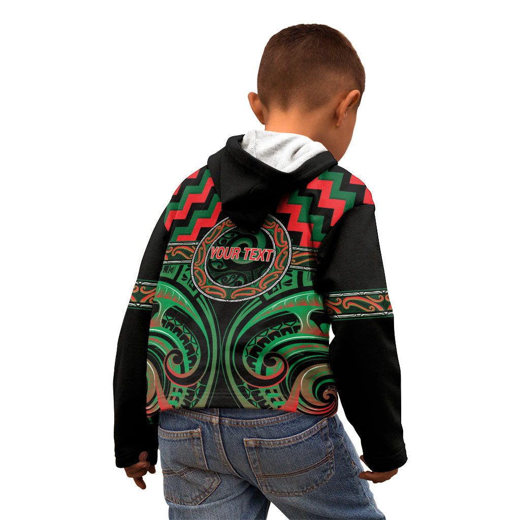 Aotearoa Ngai Tuhoe Personalised Kid Hoodie Maori Iwi Poutama Puhoro Tattoo