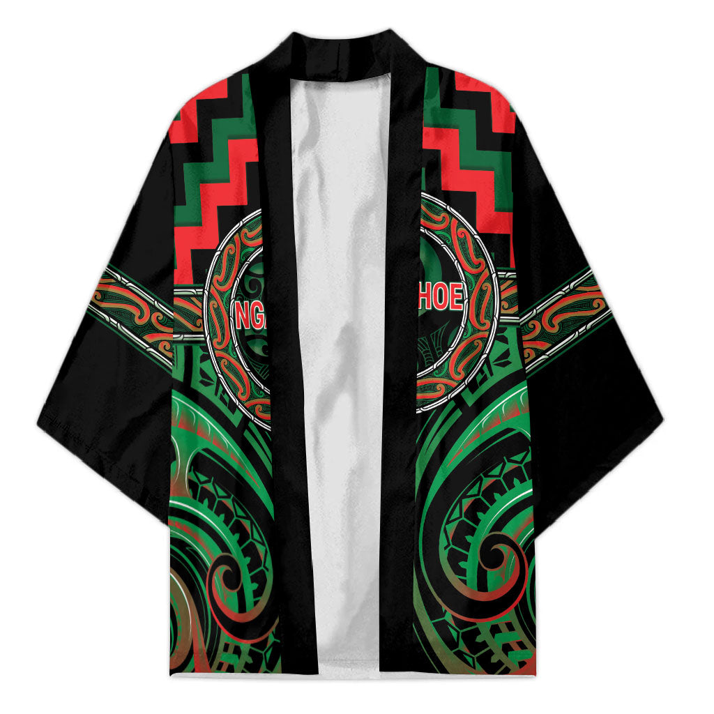 Aotearoa Ngai Tuhoe Personalised Kimono Maori Iwi Poutama Puhoro Tattoo