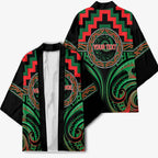 Aotearoa Ngai Tuhoe Personalised Kimono Maori Iwi Poutama Puhoro Tattoo