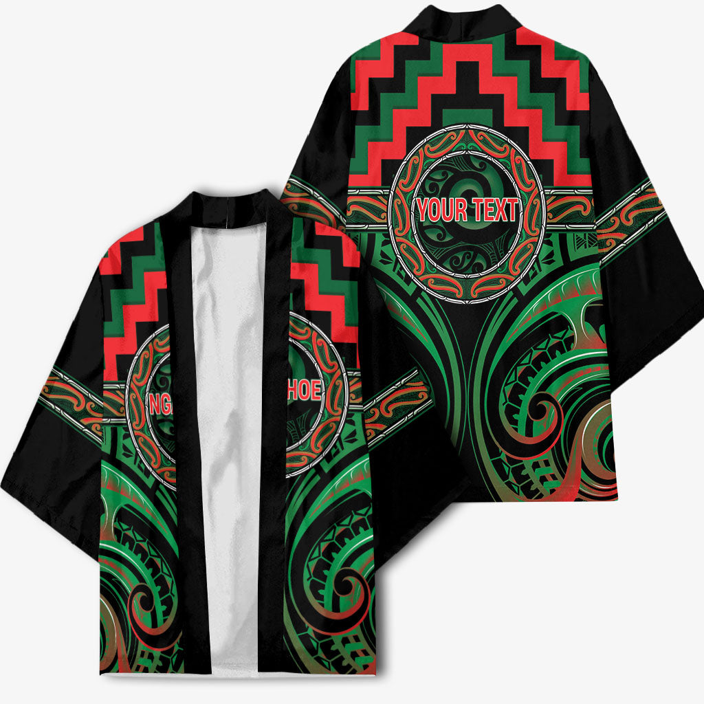 Aotearoa Ngai Tuhoe Personalised Kimono Maori Iwi Poutama Puhoro Tattoo