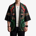 Aotearoa Ngai Tuhoe Personalised Kimono Maori Iwi Poutama Puhoro Tattoo