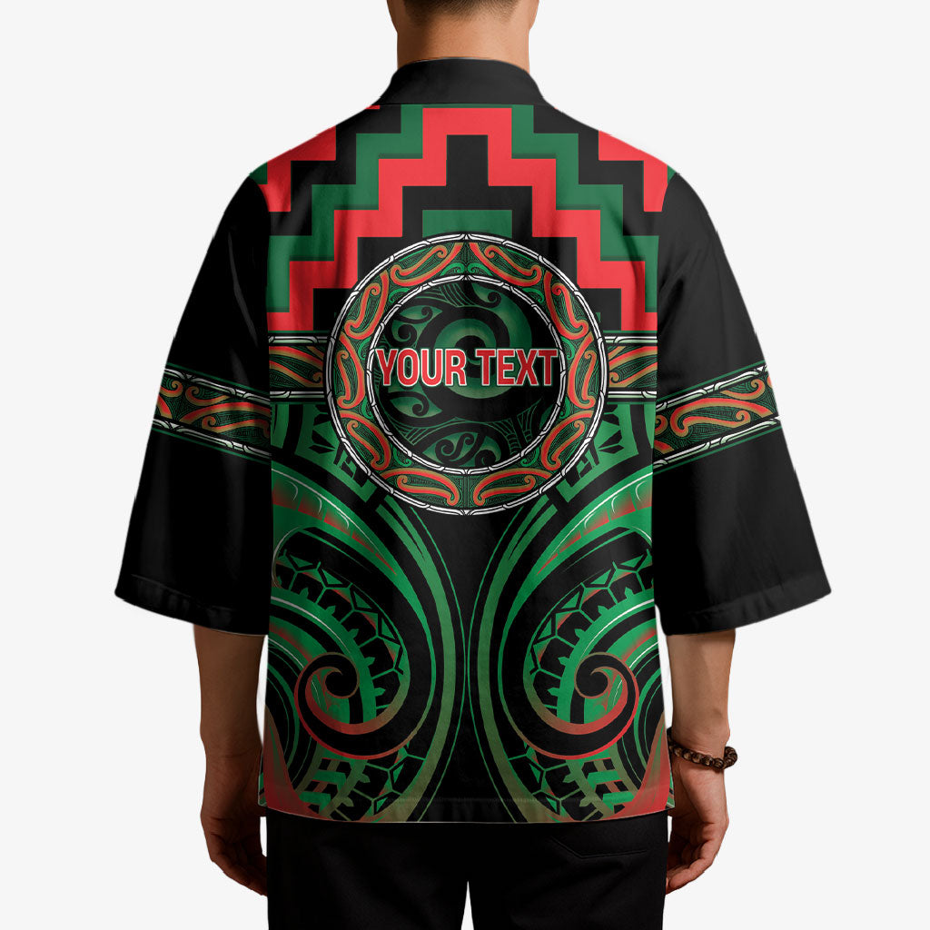 Aotearoa Ngai Tuhoe Personalised Kimono Maori Iwi Poutama Puhoro Tattoo
