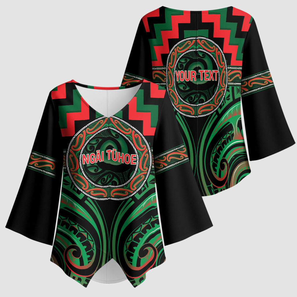 Aotearoa Ngai Tuhoe Personalised Kimono Sleeve Blouse Maori Iwi Poutama Puhoro Tattoo