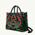 Aotearoa Ngai Tuhoe Leather Bag Maori Iwi Poutama Puhoro Tattoo