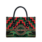 Aotearoa Ngai Tuhoe Leather Bag Maori Iwi Poutama Puhoro Tattoo