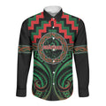 Aotearoa Ngai Tuhoe Personalised Long Sleeve Button Shirt Maori Iwi Poutama Puhoro Tattoo