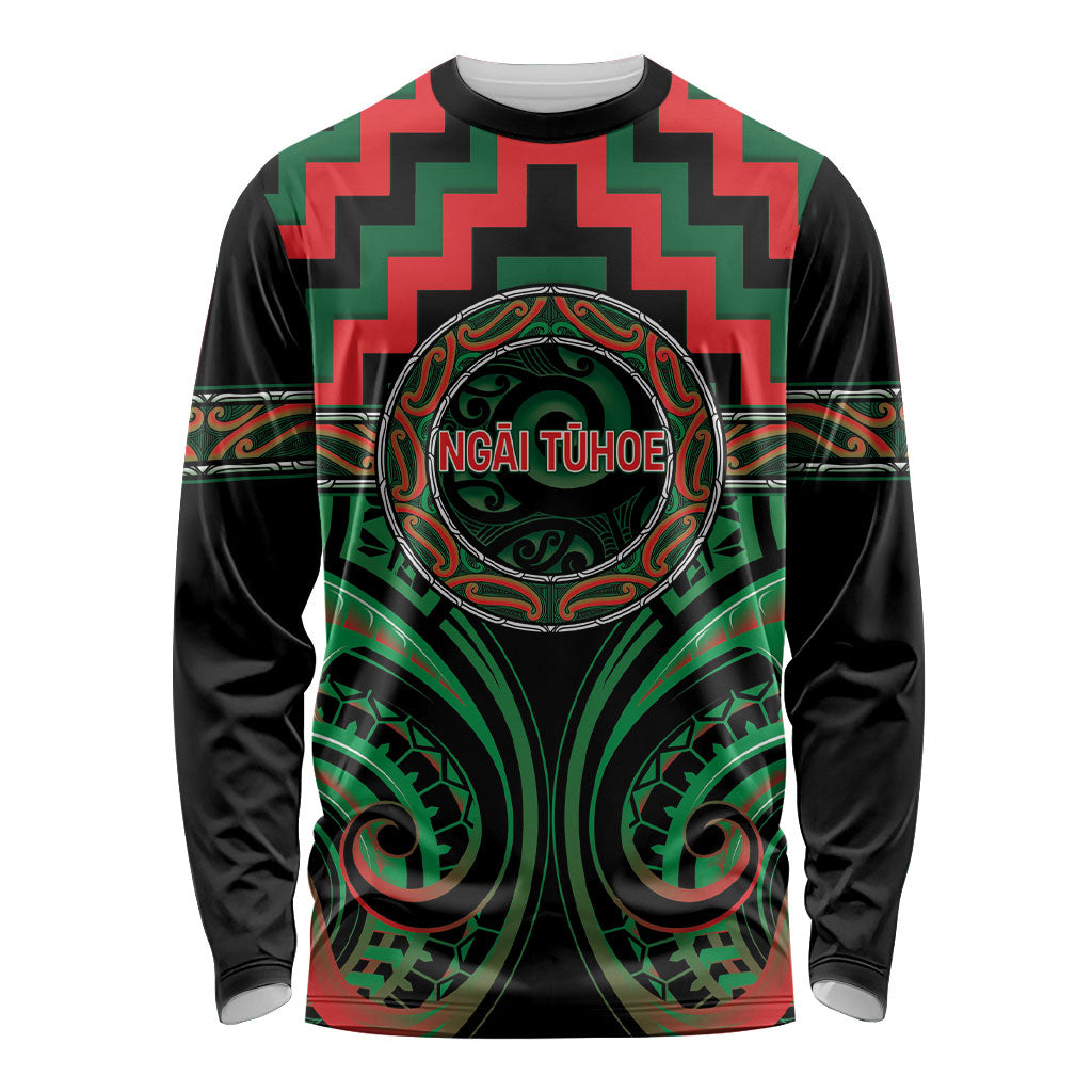 Aotearoa Ngai Tuhoe Personalised Long Sleeve Shirt Maori Iwi Poutama Puhoro Tattoo