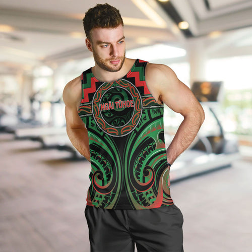 Aotearoa Ngai Tuhoe Personalised Men Tank Top Maori Iwi Poutama Puhoro Tattoo