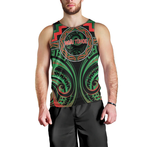 Aotearoa Ngai Tuhoe Personalised Men Tank Top Maori Iwi Poutama Puhoro Tattoo