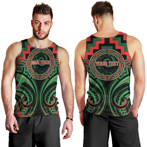 Aotearoa Ngai Tuhoe Personalised Men Tank Top Maori Iwi Poutama Puhoro Tattoo