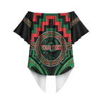 Aotearoa Ngai Tuhoe Personalised Off Shoulder Wrap Waist Top Maori Iwi Poutama Puhoro Tattoo