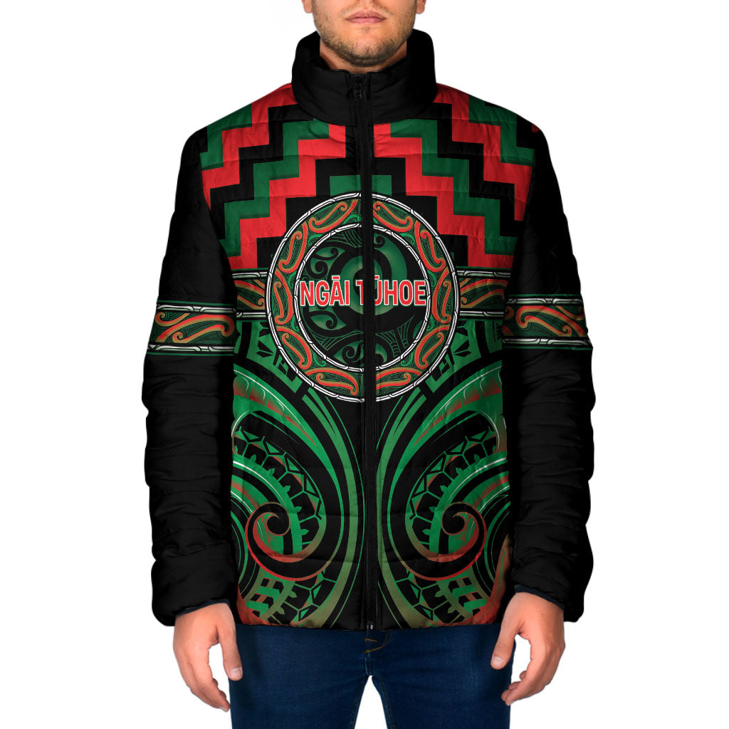 Aotearoa Ngai Tuhoe Personalised Padded Jacket Maori Iwi Poutama Puhoro Tattoo