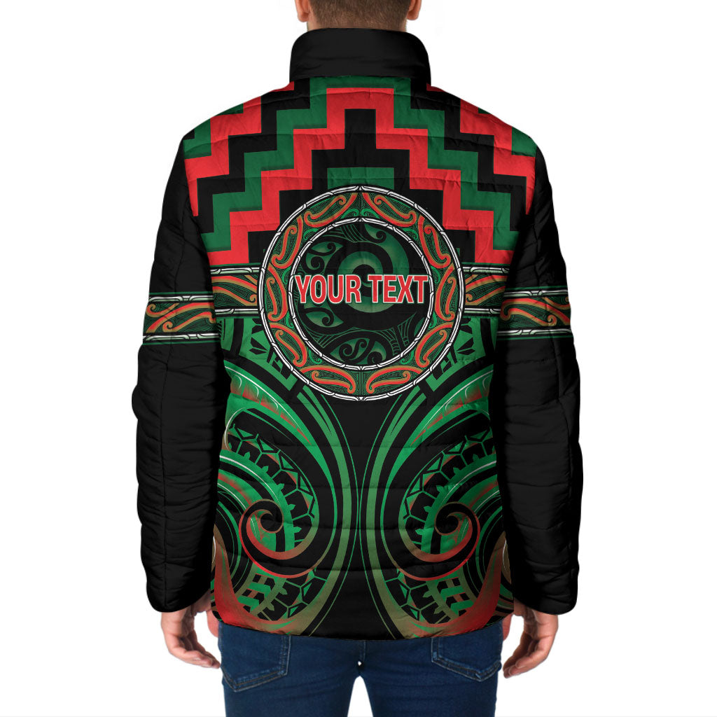 Aotearoa Ngai Tuhoe Personalised Padded Jacket Maori Iwi Poutama Puhoro Tattoo