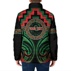 Aotearoa Ngai Tuhoe Personalised Padded Jacket Maori Iwi Poutama Puhoro Tattoo