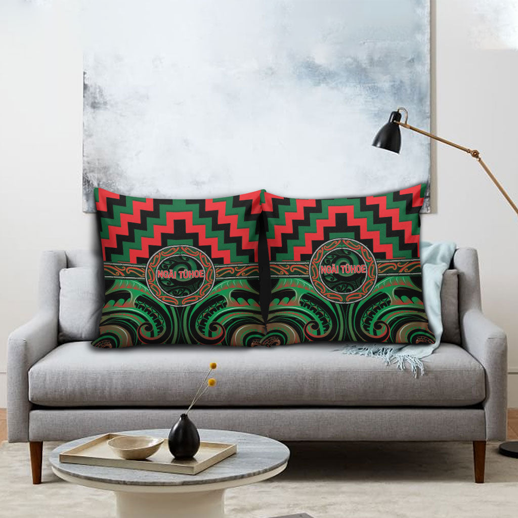 Aotearoa Ngai Tuhoe Pillow Cover Maori Iwi Poutama Puhoro Tattoo