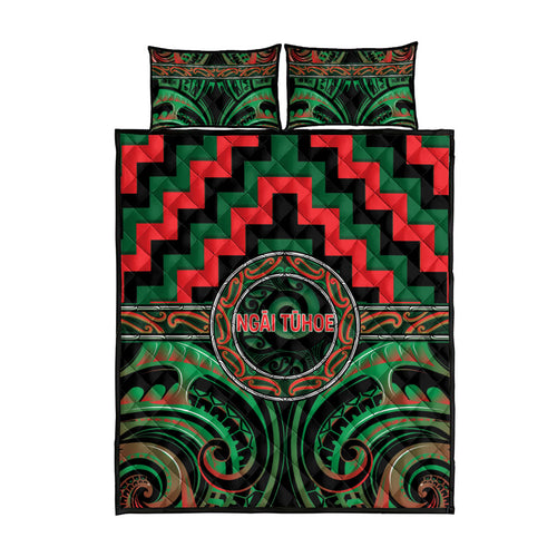 Aotearoa Ngai Tuhoe Quilt Bed Set Maori Iwi Poutama Puhoro Tattoo