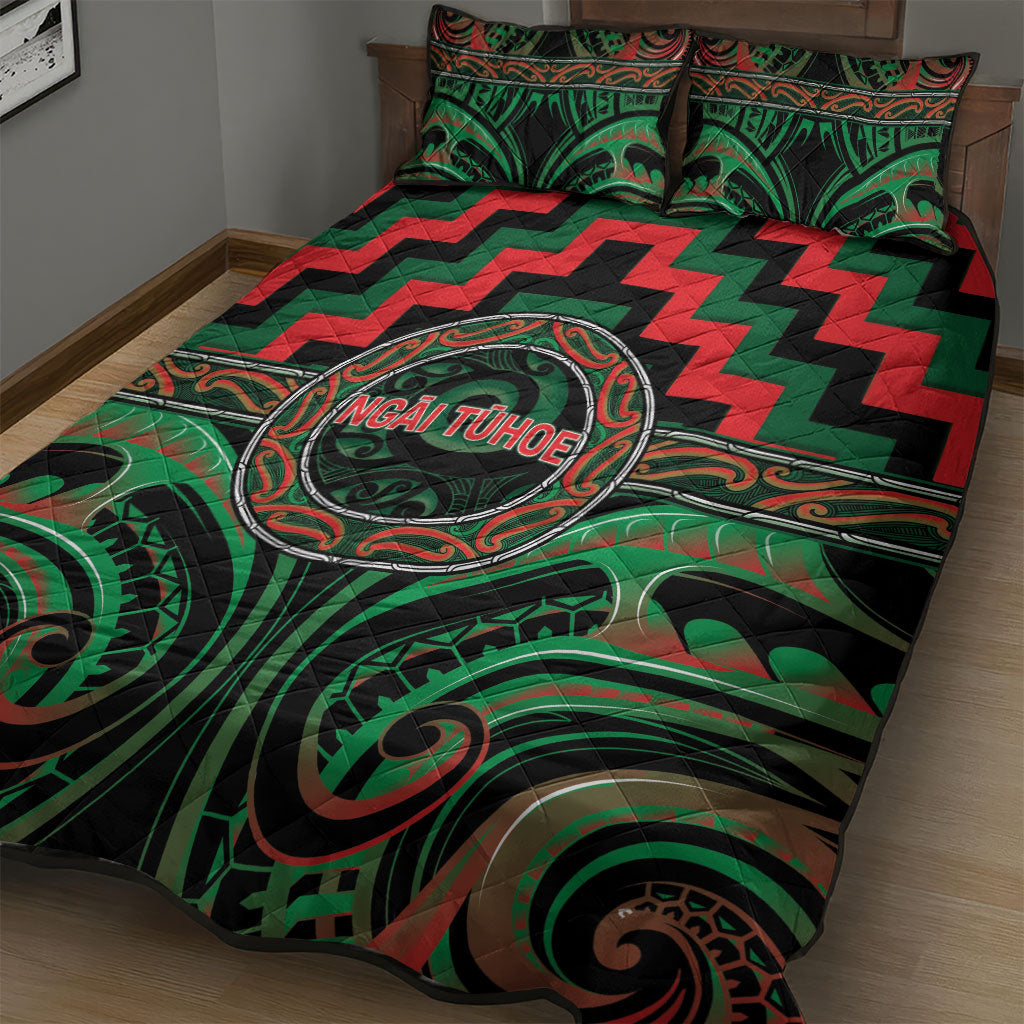 Aotearoa Ngai Tuhoe Quilt Bed Set Maori Iwi Poutama Puhoro Tattoo