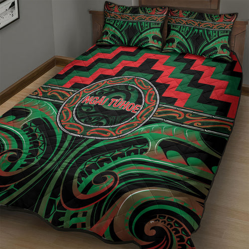 Aotearoa Ngai Tuhoe Quilt Bed Set Maori Iwi Poutama Puhoro Tattoo