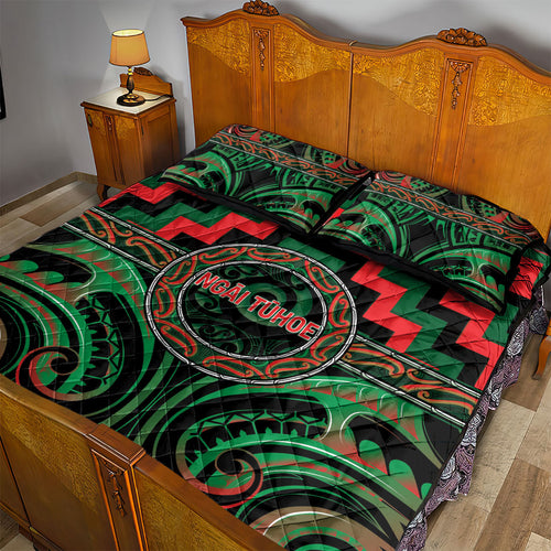 Aotearoa Ngai Tuhoe Quilt Bed Set Maori Iwi Poutama Puhoro Tattoo