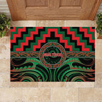 Aotearoa Ngai Tuhoe Rubber Doormat Maori Iwi Poutama Puhoro Tattoo