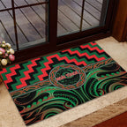 Aotearoa Ngai Tuhoe Rubber Doormat Maori Iwi Poutama Puhoro Tattoo