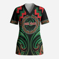 Aotearoa Ngai Tuhoe Personalised Scrub Top Maori Iwi Poutama Puhoro Tattoo