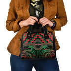 Aotearoa Ngai Tuhoe Shoulder Handbag Maori Iwi Poutama Puhoro Tattoo