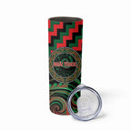 Aotearoa Ngai Tuhoe Personalised Skinny Tumbler Maori Iwi Poutama Puhoro Tattoo