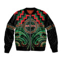 Aotearoa Ngai Tuhoe Personalised Sleeve Zip Bomber Jacket Maori Iwi Poutama Puhoro Tattoo