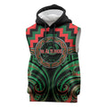 Aotearoa Ngai Tuhoe Personalised Sleeveless Hoodie Maori Iwi Poutama Puhoro Tattoo