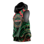 Aotearoa Ngai Tuhoe Personalised Sleeveless Hoodie Maori Iwi Poutama Puhoro Tattoo