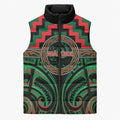 Aotearoa Ngai Tuhoe Personalised Sleeveless Puffer Jacket Maori Iwi Poutama Puhoro Tattoo
