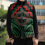 Aotearoa Ngai Tuhoe Personalised Sleeveless Puffer Jacket Maori Iwi Poutama Puhoro Tattoo