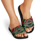Aotearoa Ngai Tuhoe Slide Sandals Maori Iwi Poutama Puhoro Tattoo