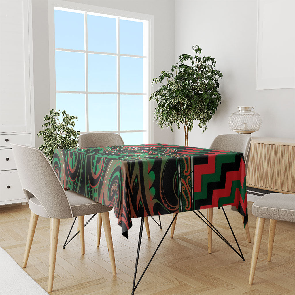Aotearoa Ngai Tuhoe Tablecloth Maori Iwi Poutama Puhoro Tattoo