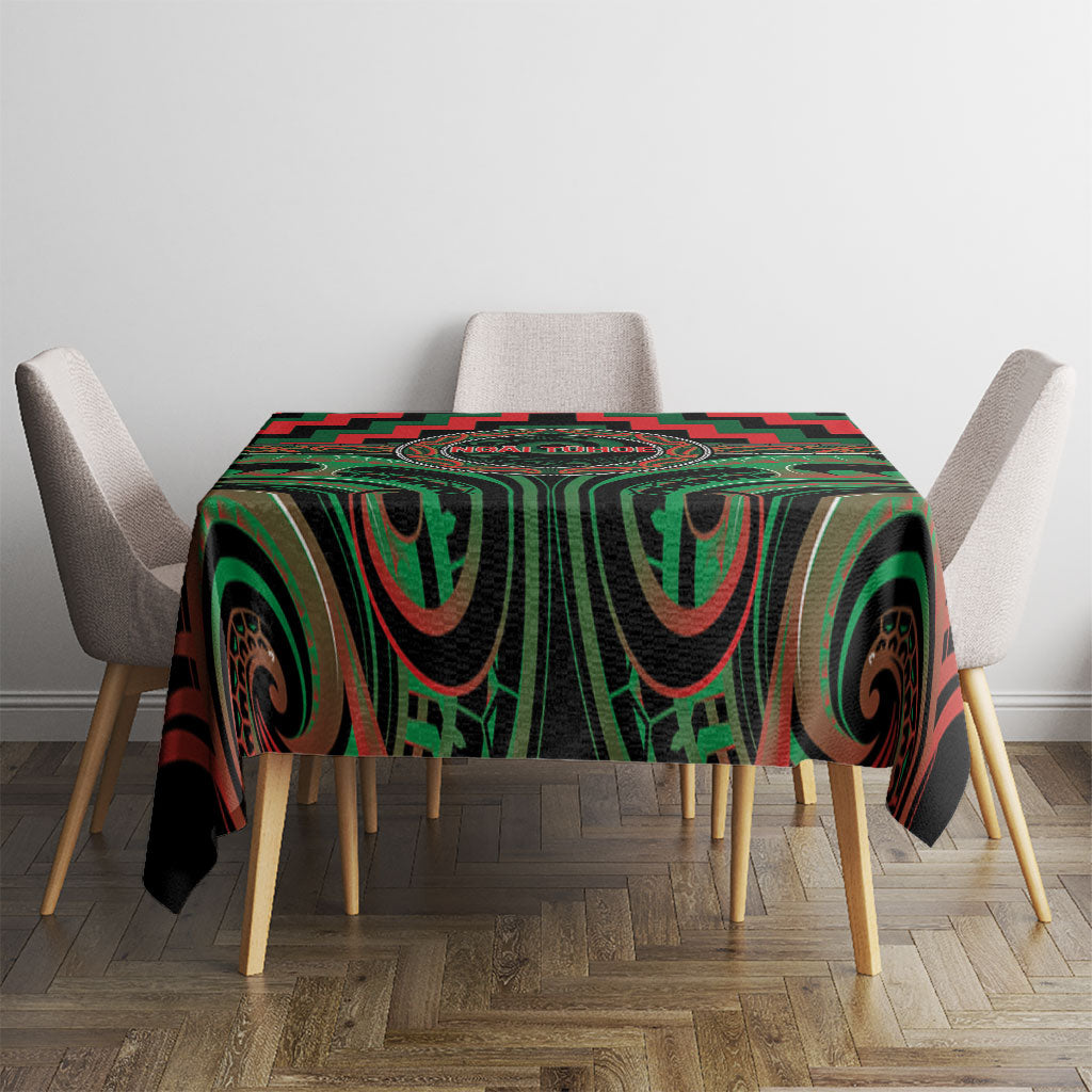 Aotearoa Ngai Tuhoe Tablecloth Maori Iwi Poutama Puhoro Tattoo