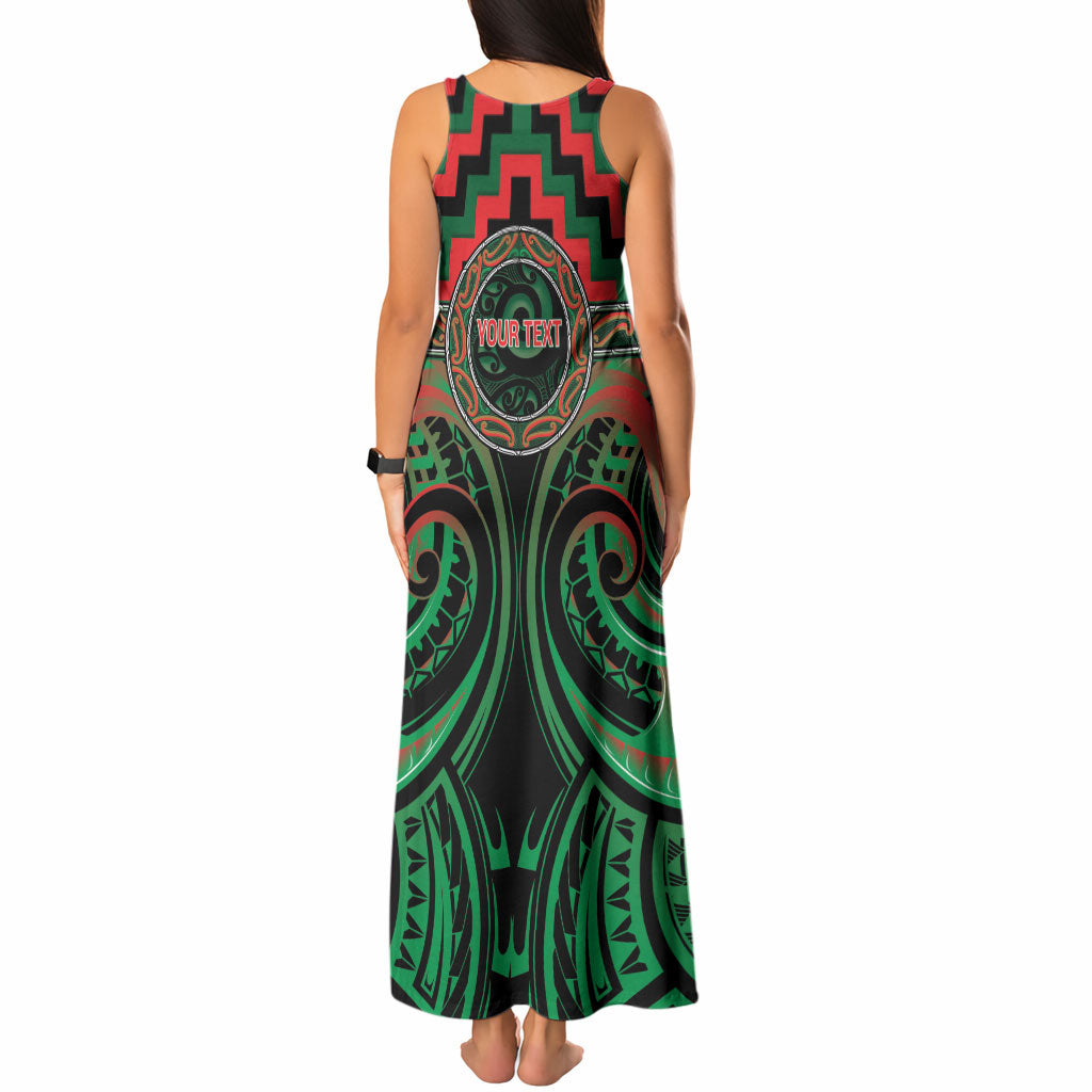 Aotearoa Ngai Tuhoe Personalised Tank Maxi Dress Maori Iwi Poutama Puhoro Tattoo