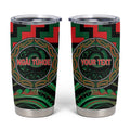 Aotearoa Ngai Tuhoe Personalised Tumbler Cup Maori Iwi Poutama Puhoro Tattoo