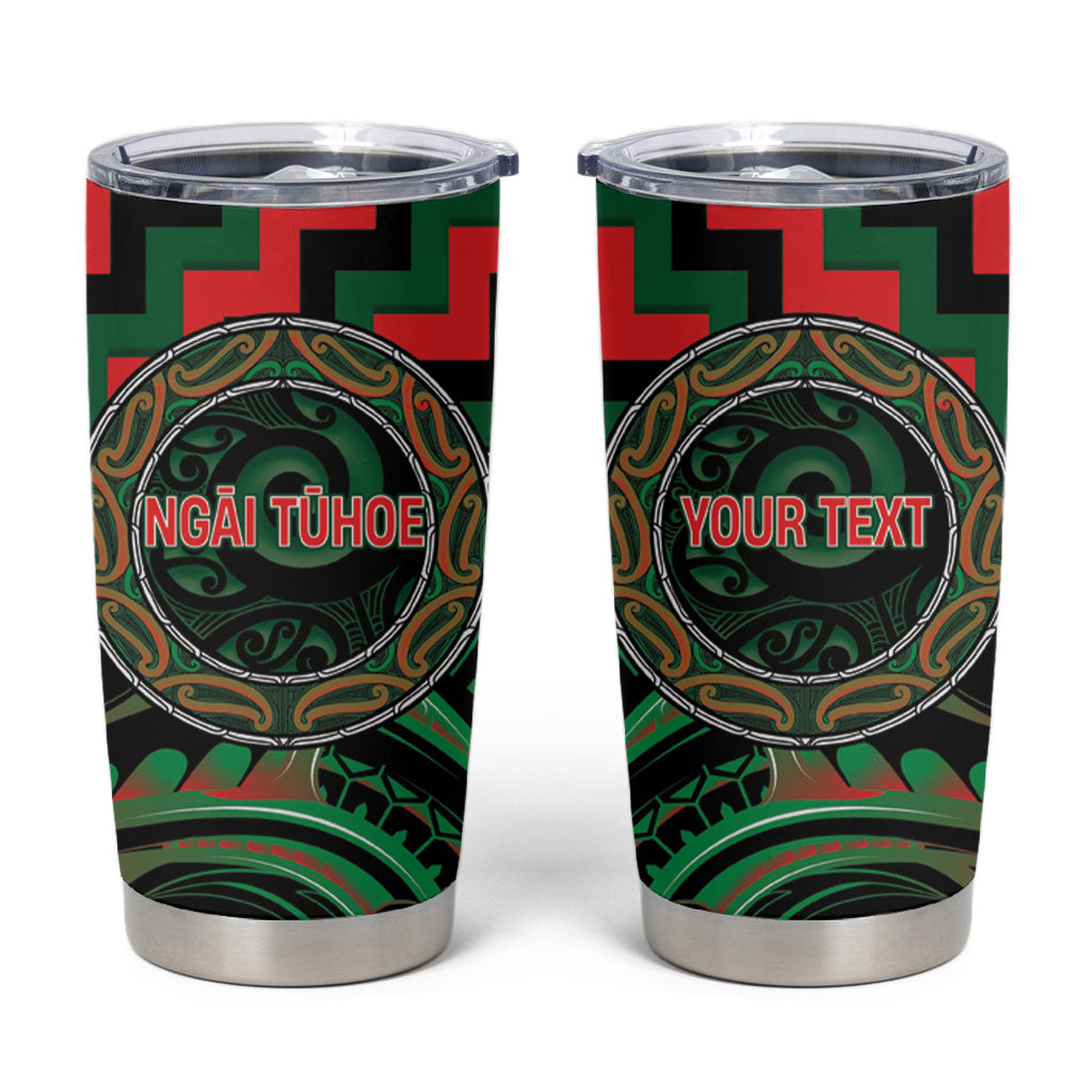Aotearoa Ngai Tuhoe Personalised Tumbler Cup Maori Iwi Poutama Puhoro Tattoo