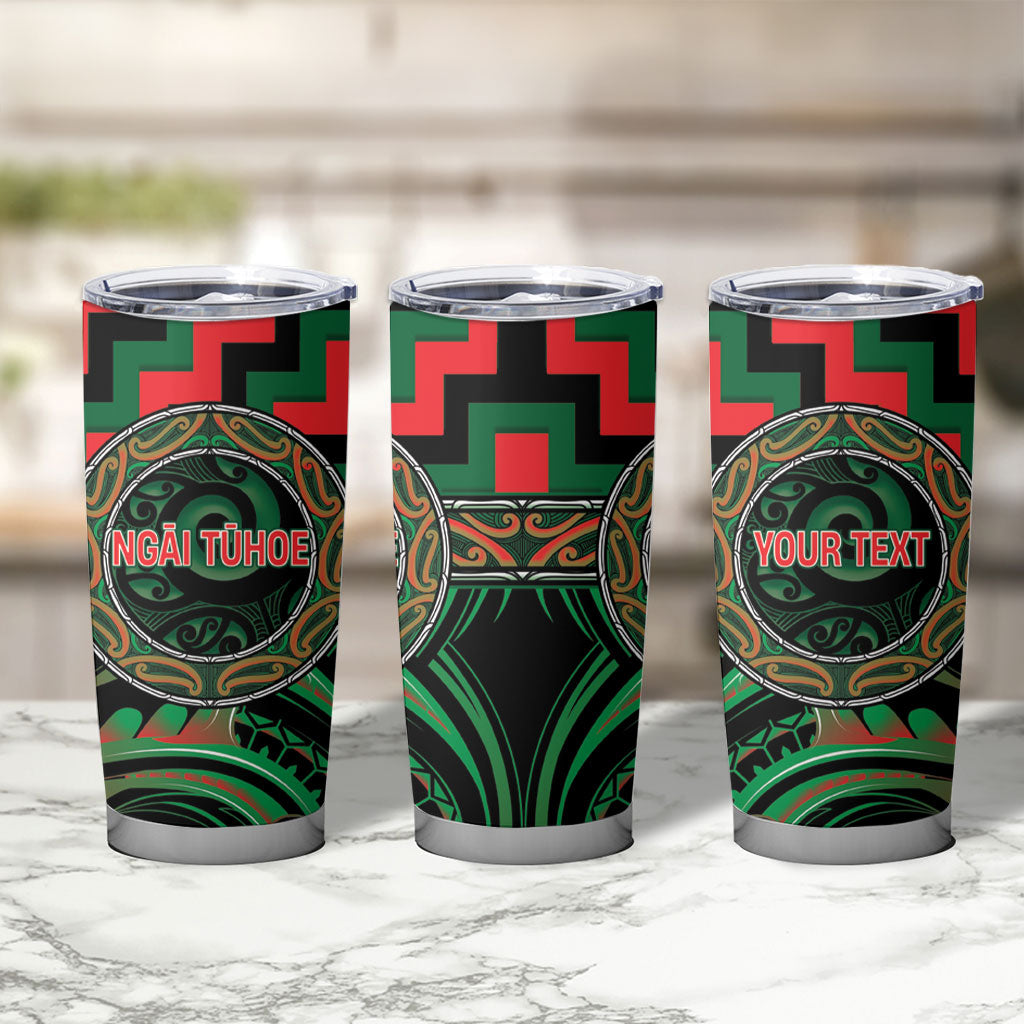 Aotearoa Ngai Tuhoe Personalised Tumbler Cup Maori Iwi Poutama Puhoro Tattoo