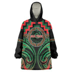 Aotearoa Ngai Tuhoe Personalised Wearable Blanket Hoodie Maori Iwi Poutama Puhoro Tattoo