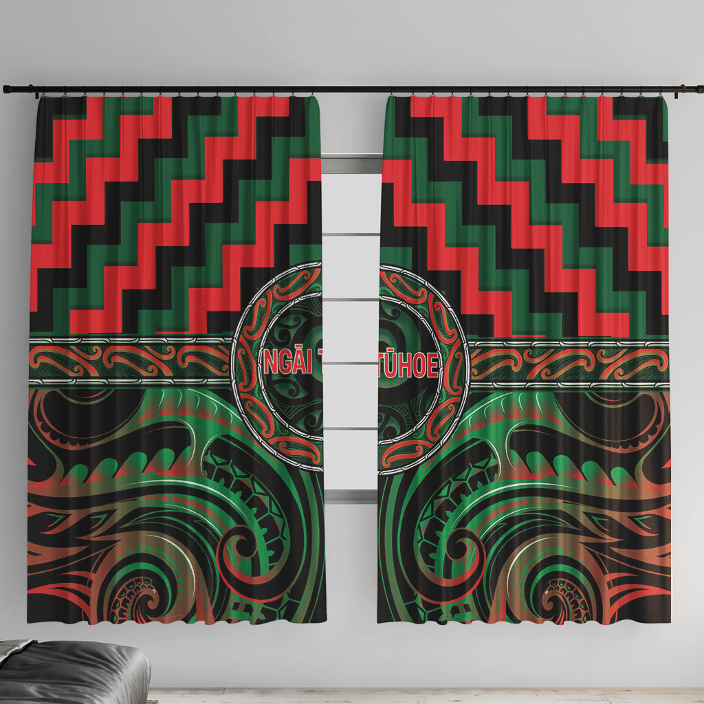 Aotearoa Ngai Tuhoe Window Curtain Maori Iwi Poutama Puhoro Tattoo