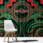 Aotearoa Ngai Tuhoe Window Curtain Maori Iwi Poutama Puhoro Tattoo