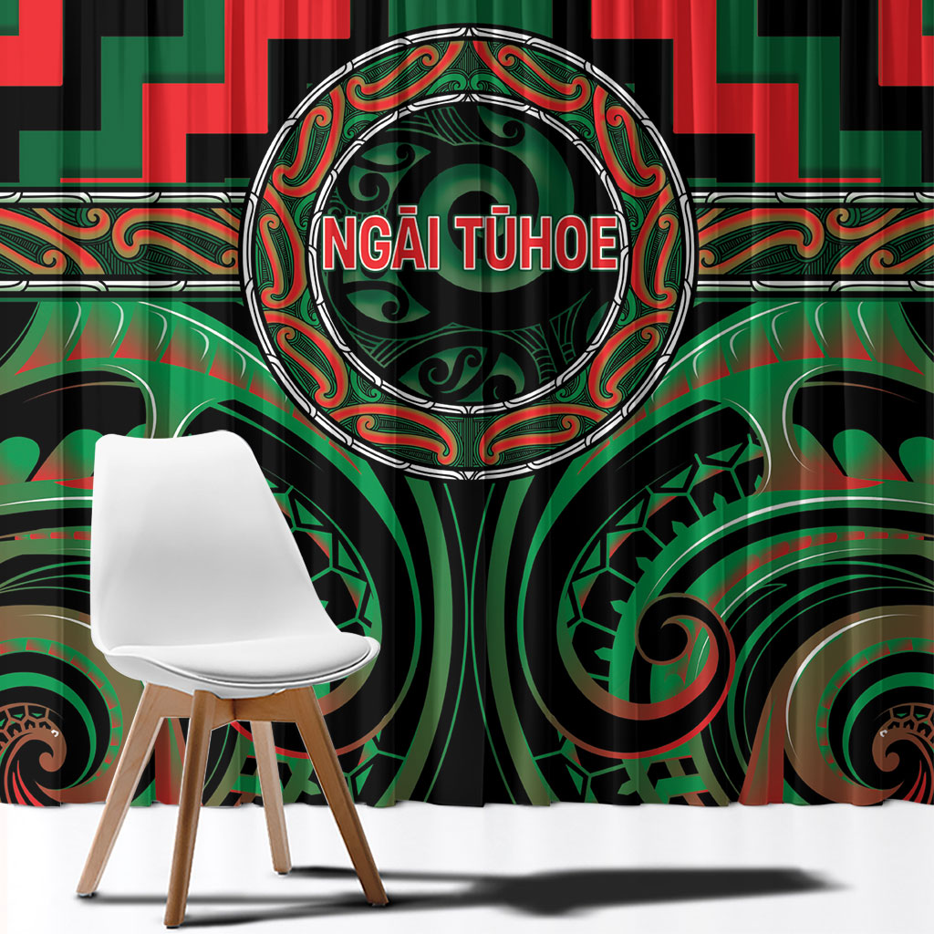Aotearoa Ngai Tuhoe Window Curtain Maori Iwi Poutama Puhoro Tattoo